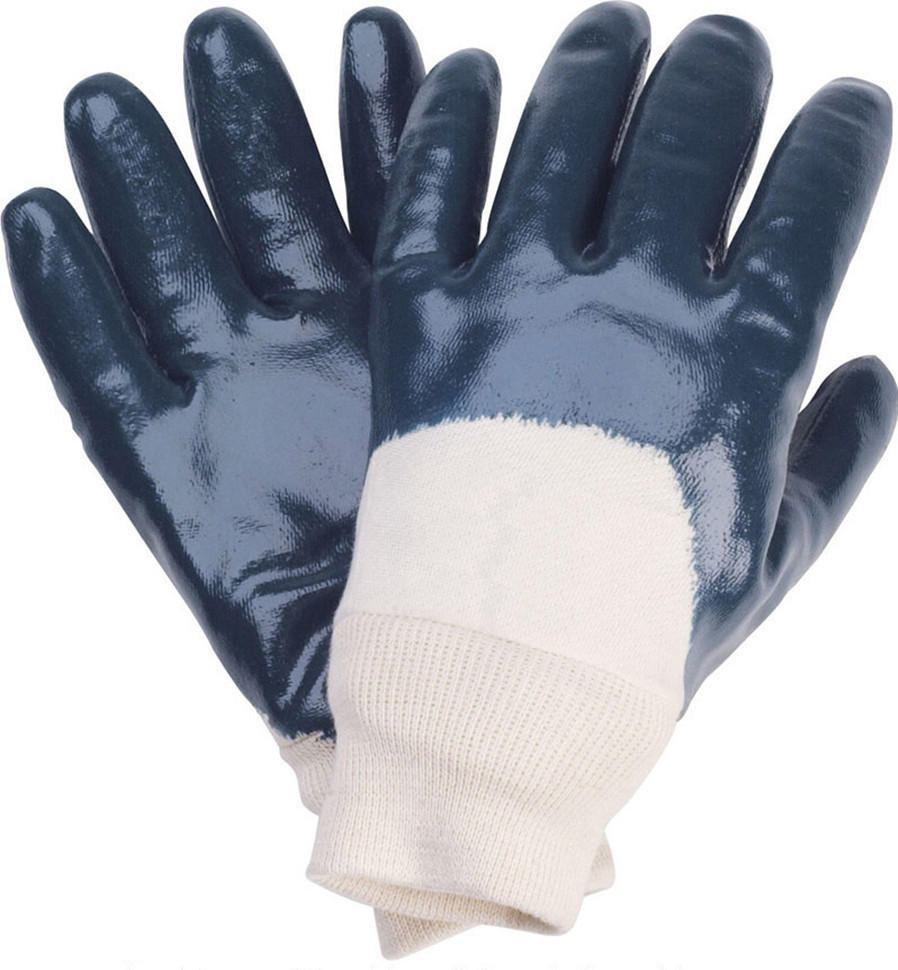 高密市華宏勞保用品廠家批發 120克全浸丁晴手套，絨布內襯安全袖口，專業防護之選